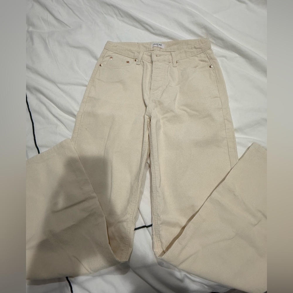 Brand new parke corduroy straight jeans